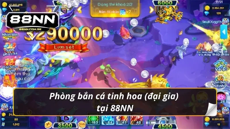 Phòng đại gia tại bắn cá thần tài 88NN